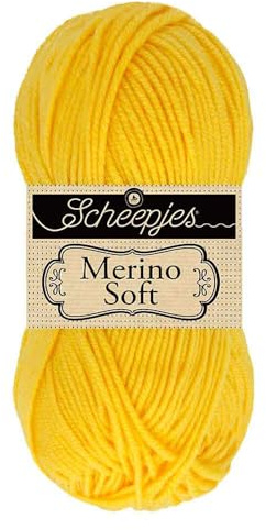 Scheepjes Merino Soft 1x50g - 644 Dürer, Gelbes Strick- und Häkelgarn