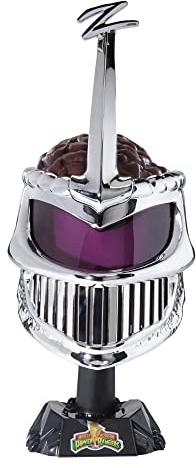 Power Rangers Lightning Collection, Lord Zedd, Casque de Cosplay Premium avec Modulateur Vocal électronique, Inclut Socle, à partir de 18 Ans