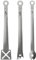 Lurch 33710 Antipasti-Zangen 3er Set, Edelstahl