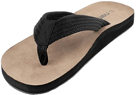 riemot Flip Flops Herren Zehentrenner Orthopädische Sommer Beach/Pool Sandalen Outdoor Surfen Badelatschen Sommerschuhe EU45