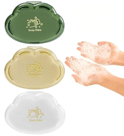 AORHOFJ 3pcs 150 Mini seife,seifenblätter, Reise seife tragbare Mini papierseife Reiseseifenblätter zum Händewaschen und Wandern，seifenblätter