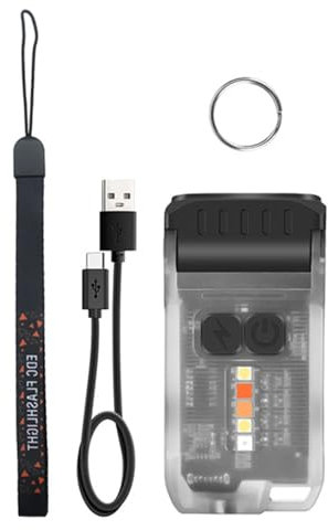 Hkfgdjdl Lampada da tavolo, torcia a LED piccola con clip per cappello, torcia da campeggio, torcia tascabile, torcia impermeabile per esterni