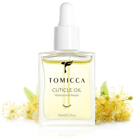 TOMICCA Cuticle Oil, 15ml Moisturize & Repair Cuticle Serum with Vitamin E, Deeply Hydrating and Nourishing Cuticle Honeysuckle Oil for Dry Brittle Rough Nails, Repair and Strengthen