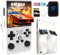 R40 Max Handheld Games Consoles, Built in Linux ArkOS 2.0 System, 20000 Games,128G TF Card, 30 Emulators, 3.5-Inch IPS Screen, 4000mAh Battery Retro Game Console with Bag (White)
