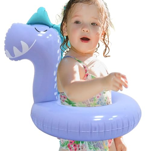 Huxibai Galleggiante per Neonati | Anello galleggiante con base | Galleggianti Allenatore Divertenti con Animali Cervo Dinosauro per Neonati E Bambini In Piscina Pozzanghere E Spiaggia