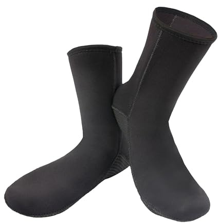 wisoolkic Accessori per sport acquatici, calzini da sub in neoprene, sport acquatici, surf, nuoto, elastici e comodi da indossare. Possono essere indossati con le pinne o soli. Tavole surf, spiaggia,