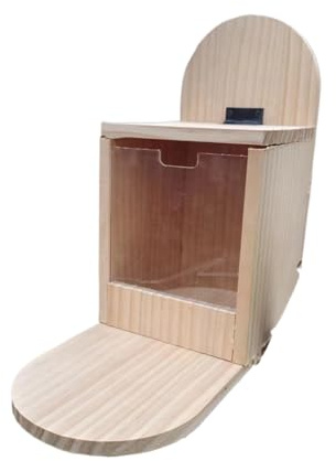 De Madera para Ardillas - para Ardillas Listadas | Casa De Alimentación con Mesa De Picnic para Animales Pequeños | De Alimentación De Ardilla Al Aire Libre para Jardín, Patio,