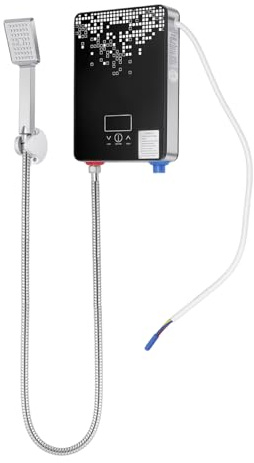 Scaldabagno elettrico 6500W scaldabagno elettrico con display LED temperatura regolabile temperatura regolabile impermeabile IPX24 scaldabagno con doccetta a mano per bagno e doccia