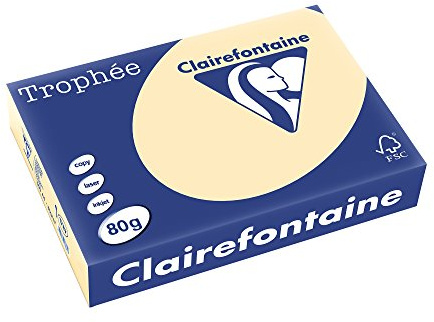 Clairefontaine Trophée Printing Paper 500 Coloured Sheets 80 g A4 Chamois