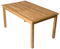 Divero Esstisch Gartentisch Balkontisch - Holztisch Teak für den Innen- und Außenbereich – rechteckig groß witterungsbeständig massiv behandelt – 150 x 90 cm