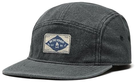 FEOYA Men's Snapback Cap Washed Cotton Baseball Cap Denim 5 Panel Hat Women's Adjustable Flat Brim Caps Unisex Vintage Hip Hop Distressed Trucker Hats Outdoor Sports Classic Linen Grey