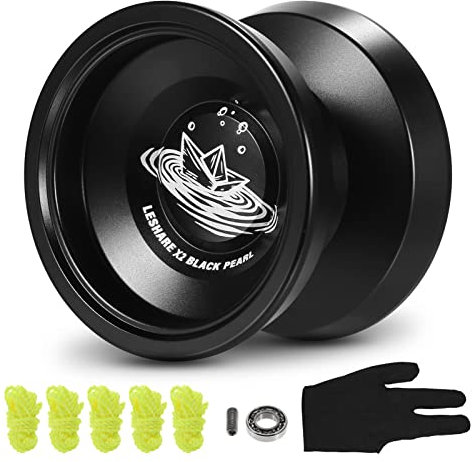 IMEISH Yoyo Profi für Anfänger Kinder Erwachsene, Responsive Jo-Jo Magic Yoyos aus Aluminium mit 5 Saiten und Handschuh
