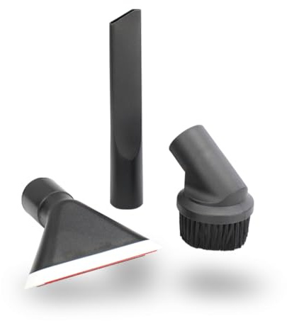MisterVac compatibile con set di ugelli set di ugelli manuali set di ugelli di ricambio composto da 1x bocchetta per fessure + 1x bocchetta per tappezzeria + 1x spazzola per mobili