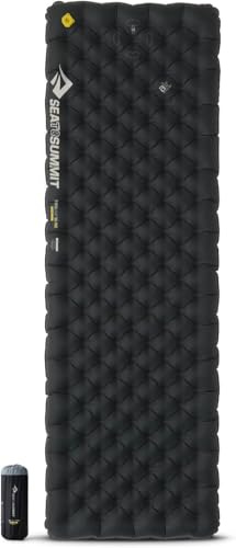 SEA TO SUMMIT - Ether Light XR Pro Insulated Air Sleeping Mat Rectangular Large Wide - ThermalCore Insulation - XPRESS Valve - Sack & Pillow Lock - Ultra Compact - 4Season - Backpacking - Black -790g