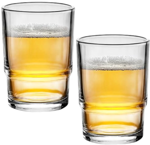 Toothbrush Cup, 2Pcs Glass Tumbler, 200ml Toothbrush Mug Replacement, Transparent Mouthwash Cup for Bathroom Accessories