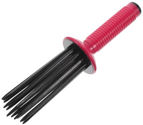 CTIRCHIU Pettine Arricciacapelli Soffice Rosso Per Capelli Ricci e Voluminosi Spazzola Per Styling Veloce e Facile Strumento Multifunzionale Per Creare Boccoli e Raccolti Eleganti