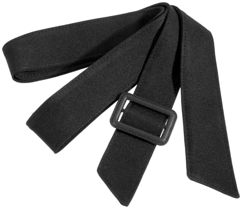 Prasacco Svart Trenchcoat Bältesdamer, Mantel Bältesskärpe Tygbälte Damer Midjebälte med Spänne Ersättningsmidje Bältesmantel Tillbehör Midje Bältesbånd för Trench Coat Kjortel, svart, 170 x 4,5 cm