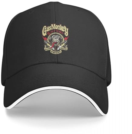 Gorras de béisbol Golden Gas Monkey Garage Wandern para Damen Unisex Männlich Strand Golf Hut Snapback Cap Geschenk Fashion algodón Estampado