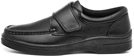 Hobos Brett Mens Casual Easy Fasten Shoe in Black - Size 12 UK - Black