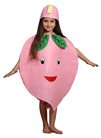Matissa Costume de fruits, légumes et nature pour enfants – Tenue de soirée déguisée, garçons et filles (pêche)