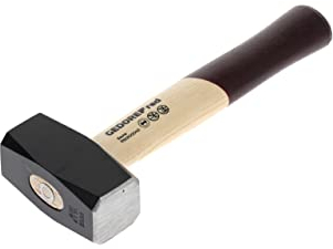 GEDORE red Mazo con empuñadura de madera, Peso de la cabeza 1000 g, Martillo con mango de madera de fresno, Herramienta, Forjado, Cuña circular, R92200040