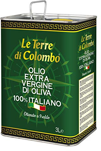 Le Terre di Colombo – 100% Italian Extra Virgin Olive Oil - Tin - 3 L