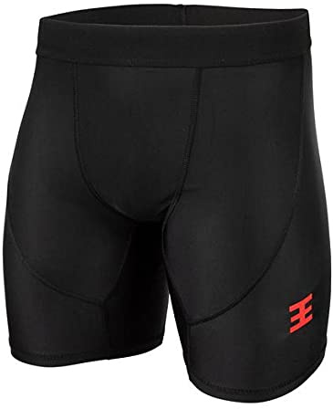 Defiance Black Compression Shorts for Boys & Girls Youth/Junior Elasticated Waistband for Secure & Comfortable Fit. Breathable & Lightweight with Fast Drying Properties. Large Size (13-15 Years)