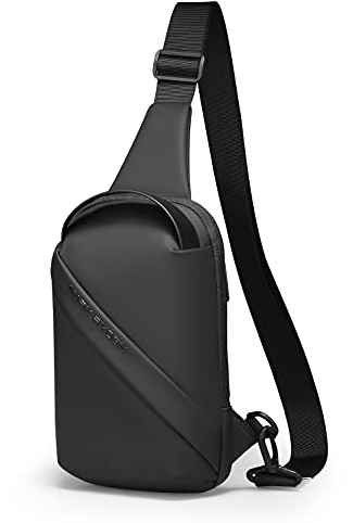 Muzee Impermeabile Borsello uomo tracolla, Personalità multifunzionale Borsa a tracolla da uomo, tracolla regolabile, Adatto per iPad da 7,9 pollici para Arrampicata, Viaggi, Ciclismo