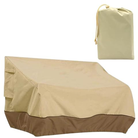 Bprtcra Funda exterior impermeable, funda de sofá exterior, Oxford 210D impermeable para muebles de jardín o terraza, cubierta de banco de patio, funda de protección para jardín (193 x 83 x 84 cm)