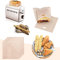 HAOMEEDUO 6 Sacchetti per Toast Riutilizzabili Grande Sacchetti per Tostapane 17 * 19cm Sacchetti per Toast Antiaderenti e Resistente al Calore Sacchetti per Sandwich, Toast, Pane, Pizza