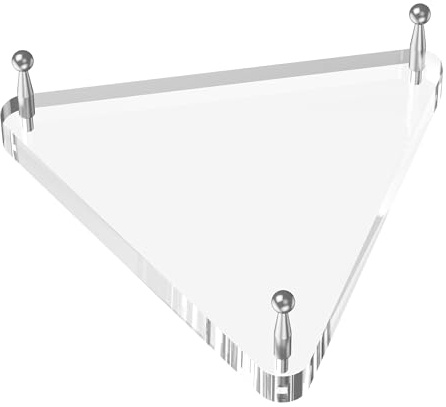 SVENJBB Clear Acrylic Basketball Holder, Display Ball Stand for Football, Soccer, Volleyball, Acrylic Ball Stand with Rubber Feet and Silver Pegs for Displaying Sports Memorabilia, 1 Pack