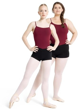Capezio Boy Shorts for Girls, Mini Shorts, Micro Short Activewear for Dance, Yoga, Gymnastics, Cycling, Exercise, Modesty Hot Pants, CC600, Black, Child Medium