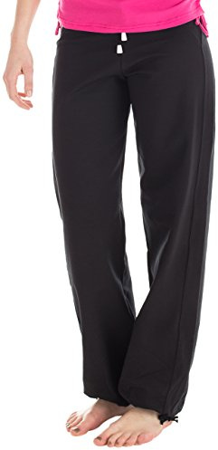 WINSHAPE Damen Wte8, Fitness Freizeit Sport Yoga Trainingshose, Schwarz, S EU