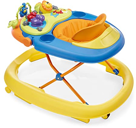 Chicco Walky Talky Baby Lauflernwagen mit Aktivitätszentrum, Spielzeug für Erste Schritte mit 3D-Spielbogen, Lichter und Geräusche, Höhenverstellbar, Lauflernhilfe, Lernspiele ab 6 Monaten, max. 12 kg