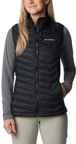 Columbia Powder Pass Vest Gilet, Black 012, XS Donna