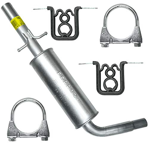 Adamot Auspuff Mitelltopf Mittelschalldämpfer für VW New Beetle I 1 Bora 1 Golf 4 IV