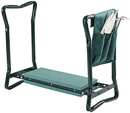 Greenfields Folding Portable Kneeler Garden Foam Chair Seat Gardening Knee Pad Padded Stool 2 in 1 with Handles Multi Use Foam Rubber Padding - Holds upto 250 Pounds