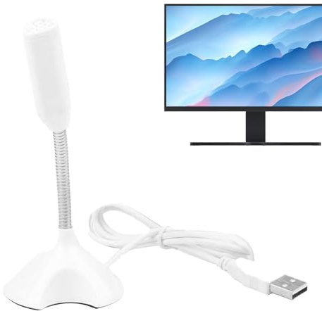 Générique Microphone du Condenseur USB - Audio Cristallin avec Réduction du Bruit | Plug & Play Microphone pour PC, Streaming, Podcast, Et Karaoke