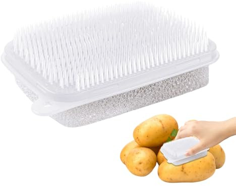 Cepillo Limpiador De Alimentos para Verduras | Limpiador Doble Cara para Frutas Y Hortalizas | Cepillo para Cocina, Frutas, Ollas Y Utensilios De Cocina | Accesorio para La Preparación De