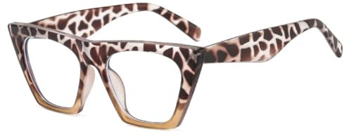 Cat Eye-glasögonbågar för kvinnor Vintage-fjädrar Herrbågar Datorsolglasögon