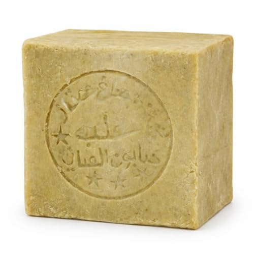1 Pcs Laurel and Olive Oil Soap 100% Natural Turkish Bar, Handmade, Cruelty-Free, Vegan, Moisturizing, Gentle on Skin and Hair, Suitable for Sensitive Skin