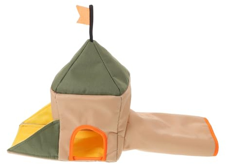 Abaodam Cachette pour Cobayes et Hamsters en Polyester, Petite Maison Décorative pour Cage, Abri Sécurisé et Léger pour Petits Animaux, Accessoire Pratique et Facile à Nettoyer, Habitat