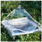 HIYOUGO Wasserdicht Plane Transparent Mit ösen, 2.4x2m Regenschutz Abdeckplane, Klar Abdeckung für Pavillons, Pavillon, Balkon, Gärten, Pflanzendach, Gewächshaus Pet Hutch Dach