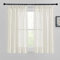 PONY DANCE Scheibengardinen Modern 2er Set H 145 x B 140 cm Leinenoptik Vorhänge mit Kräuselband Bistrogardine Kurz Boho Gardinen Halbtransparent, Hellbeige