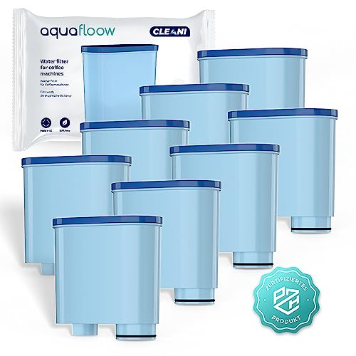 Aquafloow 8x Vattenfilter CLEANI för Saeco och Philips Kaffemaskiner | Kompatibel med Philips AquaClean CA6903/10 CA6903/22 CA6903 Kalkfilter, Filterpatron för Saeco och Philips Helautomat för Kaffe