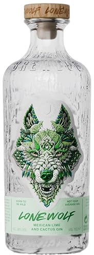 LoneWolf Mexican Lime & Cactus Gin 70cl, 38 pct ABV - Handcrafted in Scotland at BrewDog Distilling - Infused with lime, cactus and Tuscan juniper - Perfect for gin and tonic, spritzes or cocktails