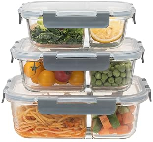 Nestics Home&Living Glas Frischhaltedosen 3er Set