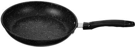 Amosfun Mini Deep Frying Pan Non-Stick Egg Frying Pan Maifanite Stone Coating for Home
