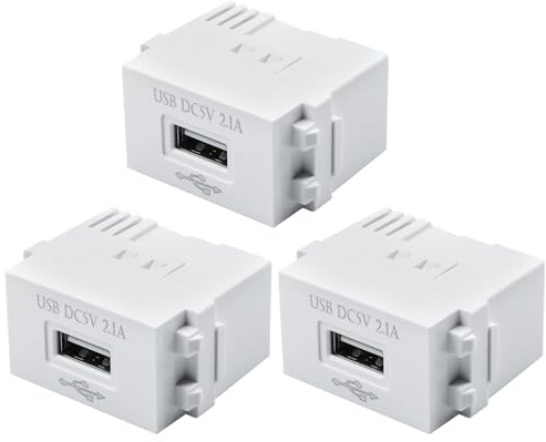 3 Piezas Módulo Alimentación USB 5V 2,1A Transformador 220V a 5V
