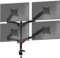 Duronic Quad Monitor Arm Stand DM554 | Quadruple Spring PC Desk Mount | BLACK | Adjustable | For Four 15-27 LED LCD Screens | VESA 75/100 | Tilt -90°/+85°, Swivel 180°, Rotate 360°